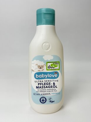 Babylove Олійка для чутливої шкіри Massageoil Ultra Sensitive 250ml