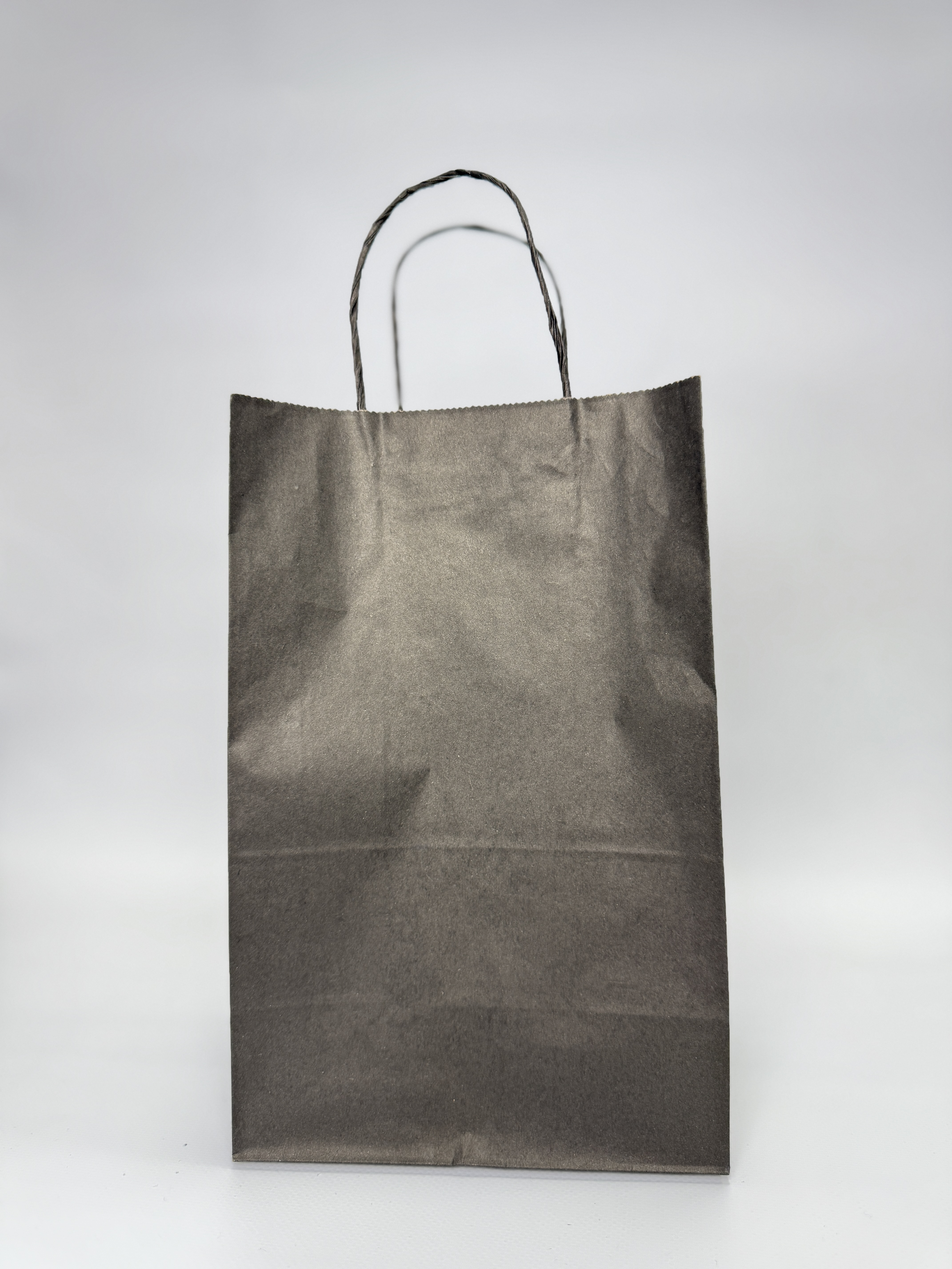 Пакет паперовий подарунковий крафт без малюнку 28х19х12см чорний