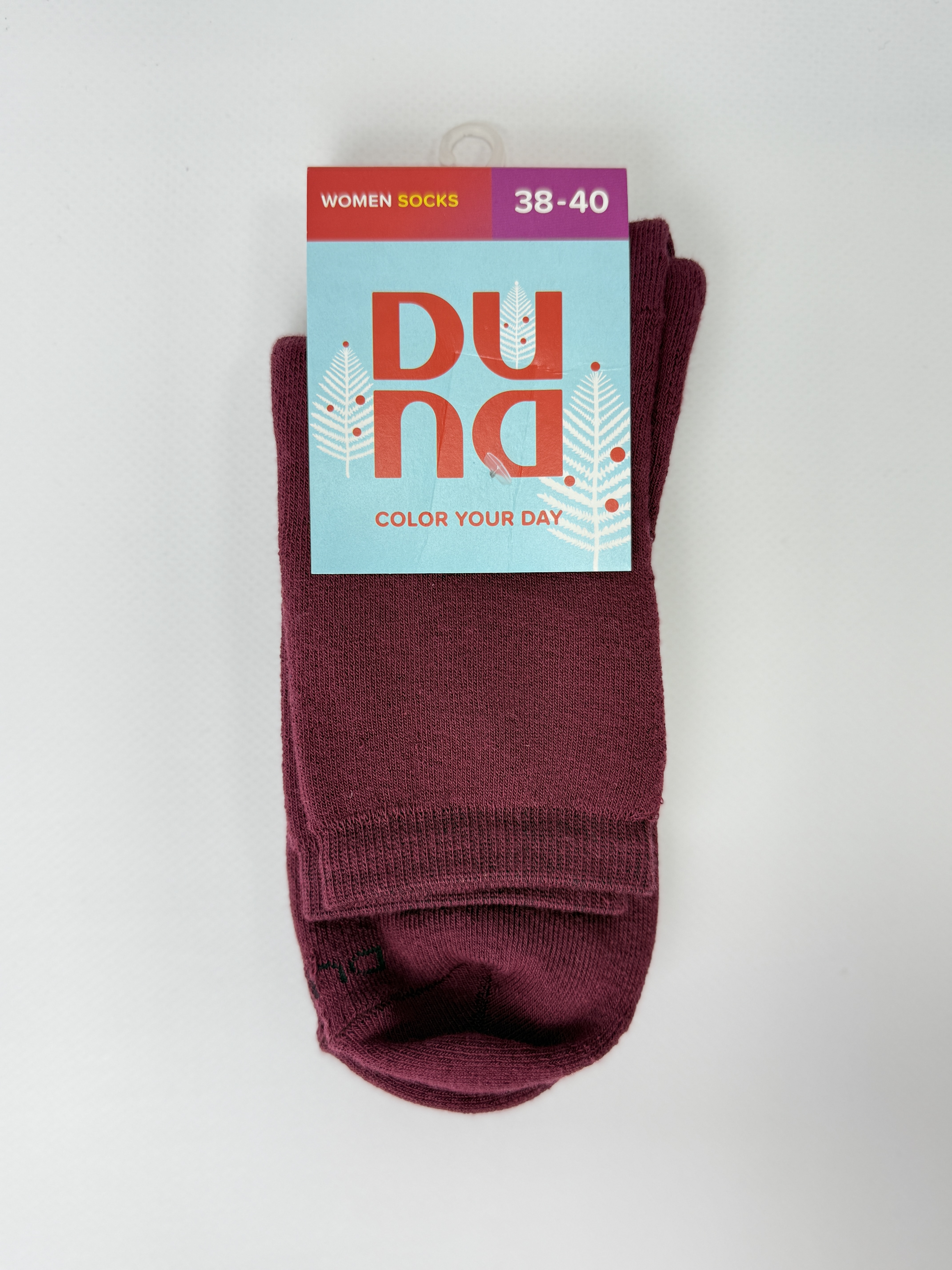 Шкарпетки жіночі 3008р.23-25 бордо мал. 1000 дюна