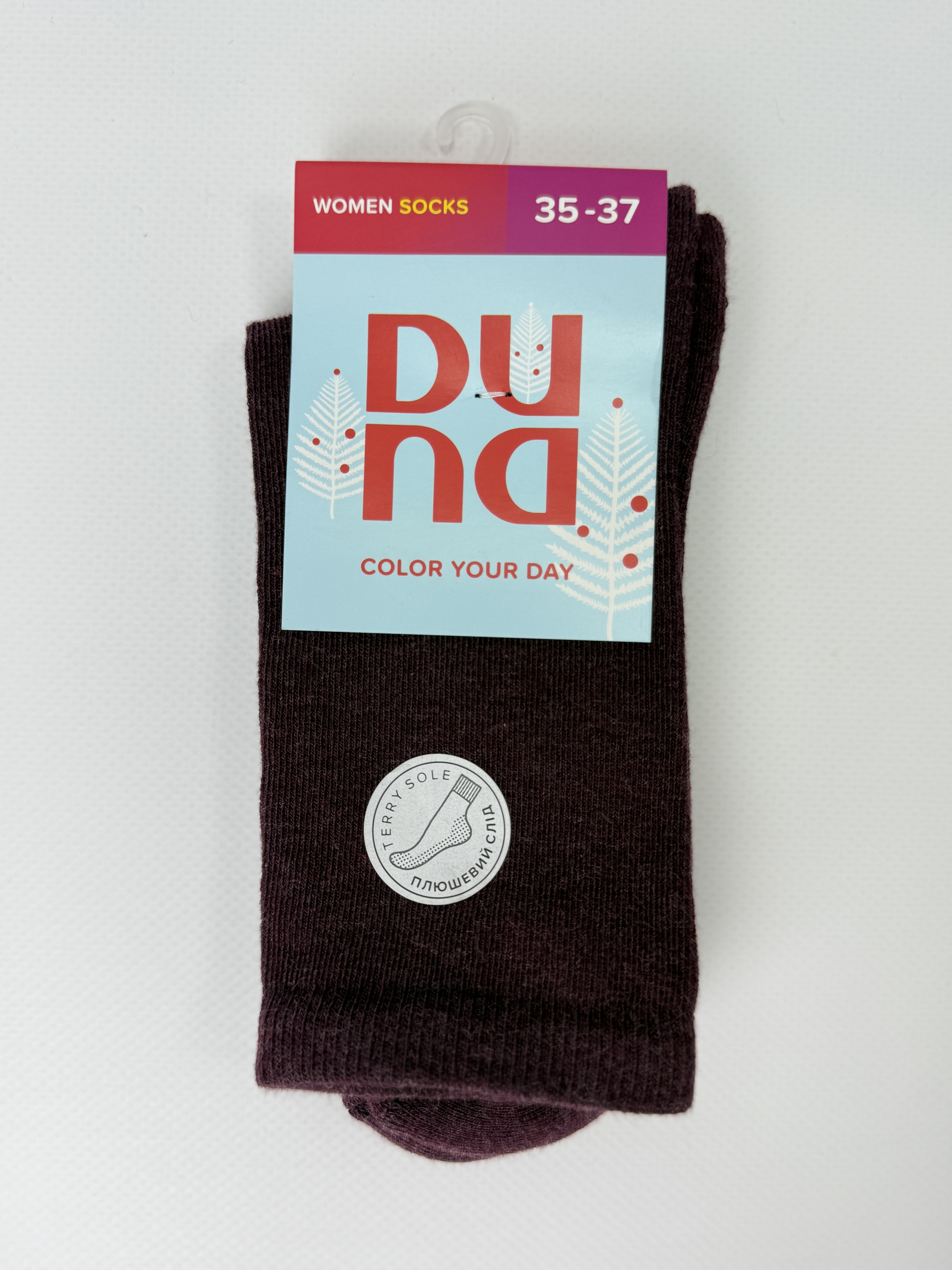 Шкарпетки жіночі 3110р.21-23 бордо мал. 1000 дюна