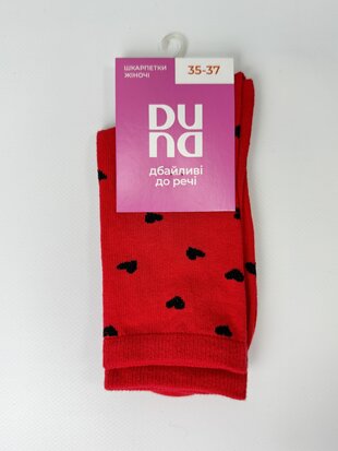 Шкарпетки жіночі 3381р.21-23 червоний мал. 2494 дюна