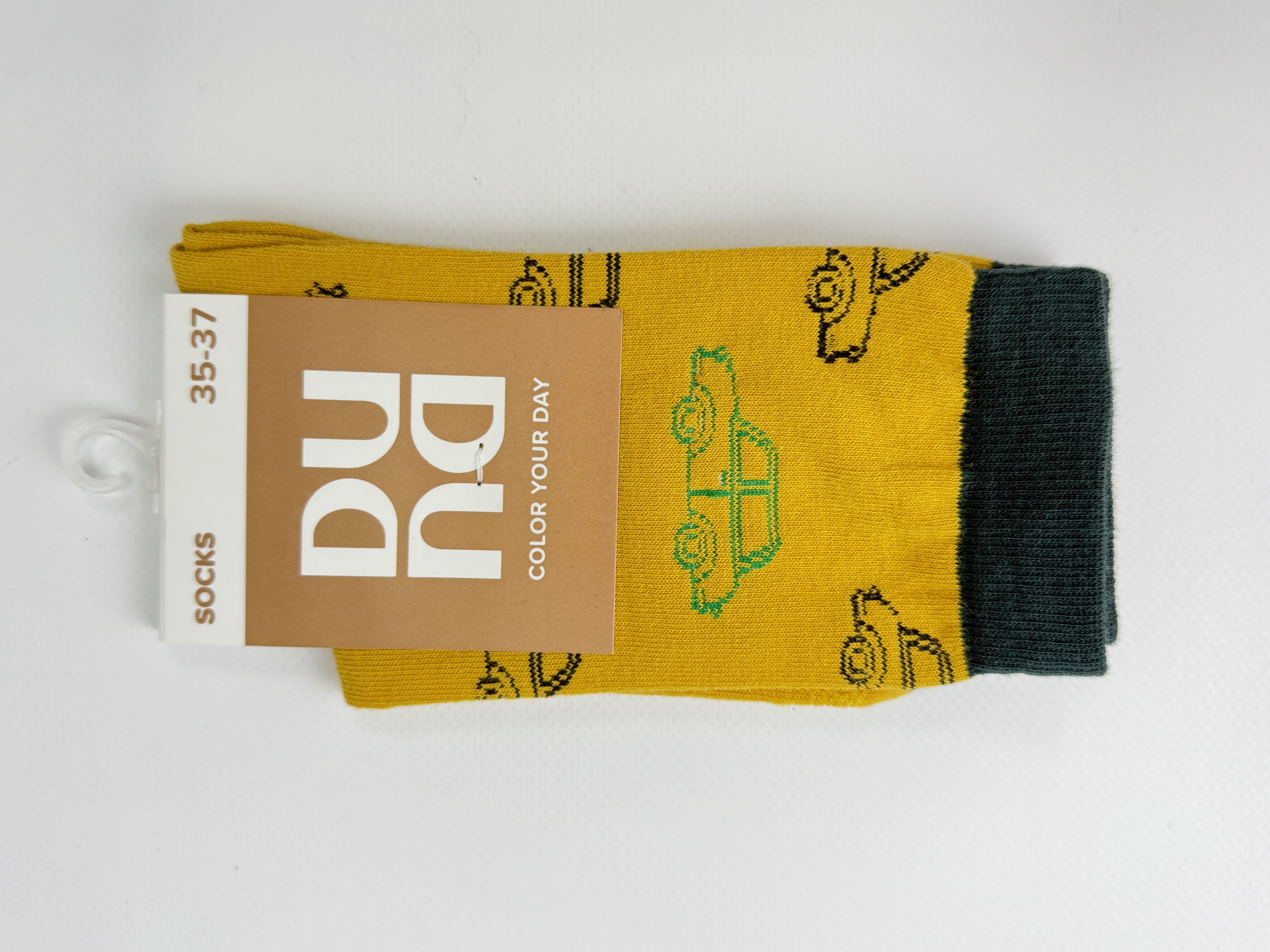 Шкарпетки універсальні 5623р.21-23 жовтий мал. 5623 дюна