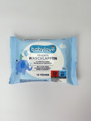 babylove Серветка волога 15 шт