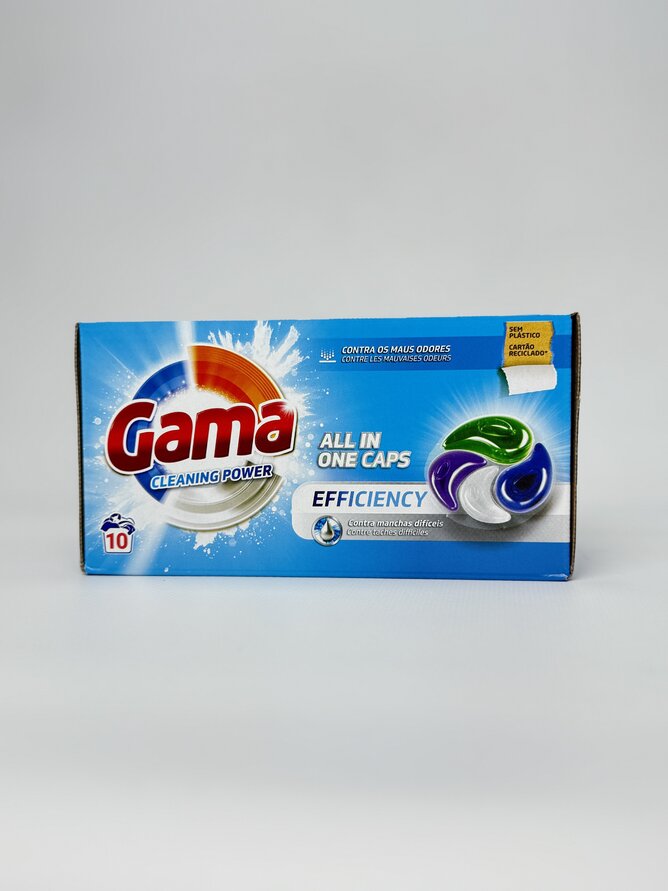 GAMA капсули 4в1 д/прання 10шт Проти складних забруднень (8) (50003827)