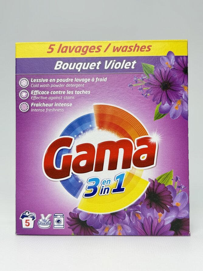GAMA пральний порошок універ 275г (5 прань) Фіолетовий букет (18)