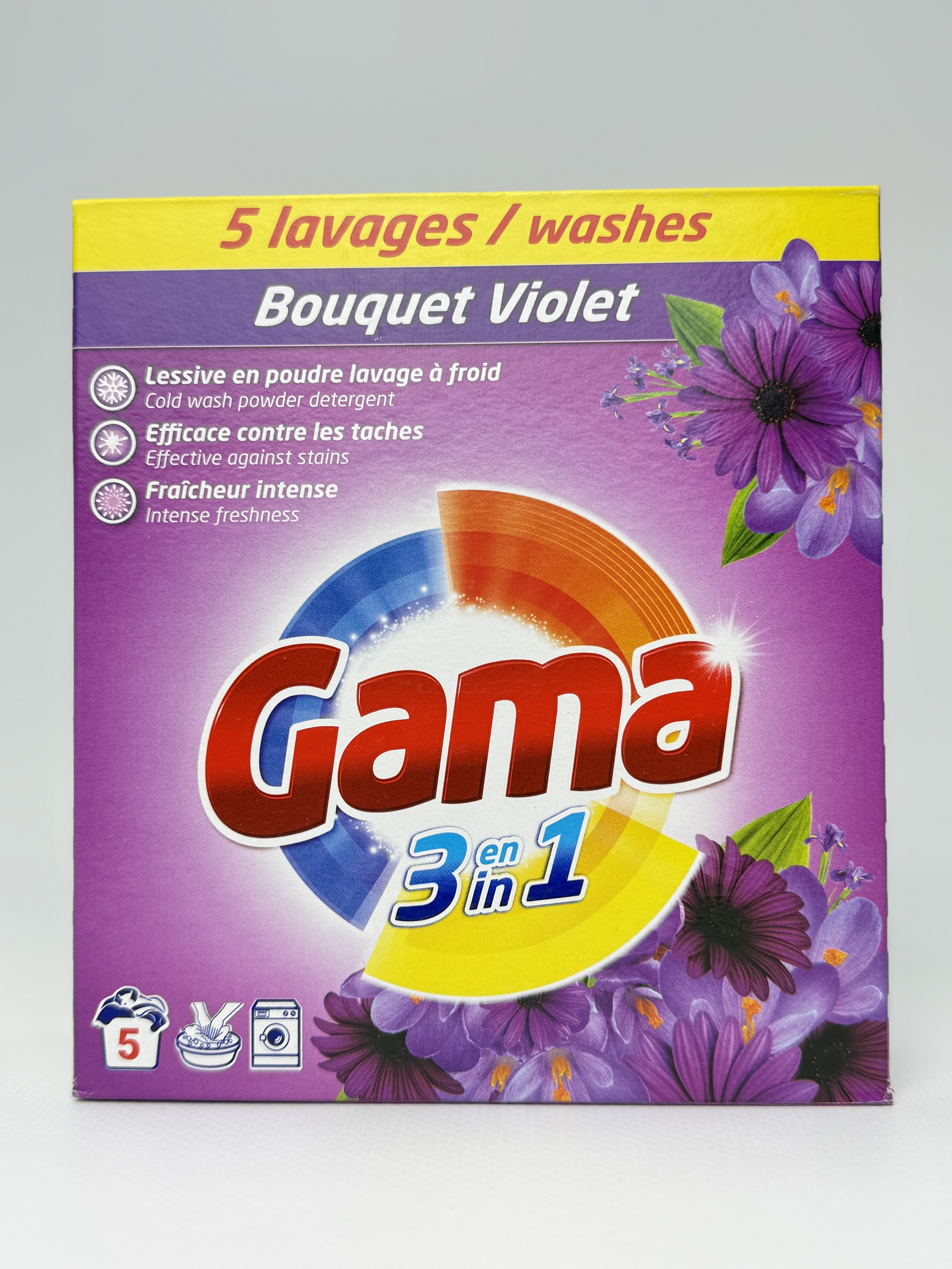 GAMA пральний порошок універ 275г (5 прань) Фіолетовий букет (18)