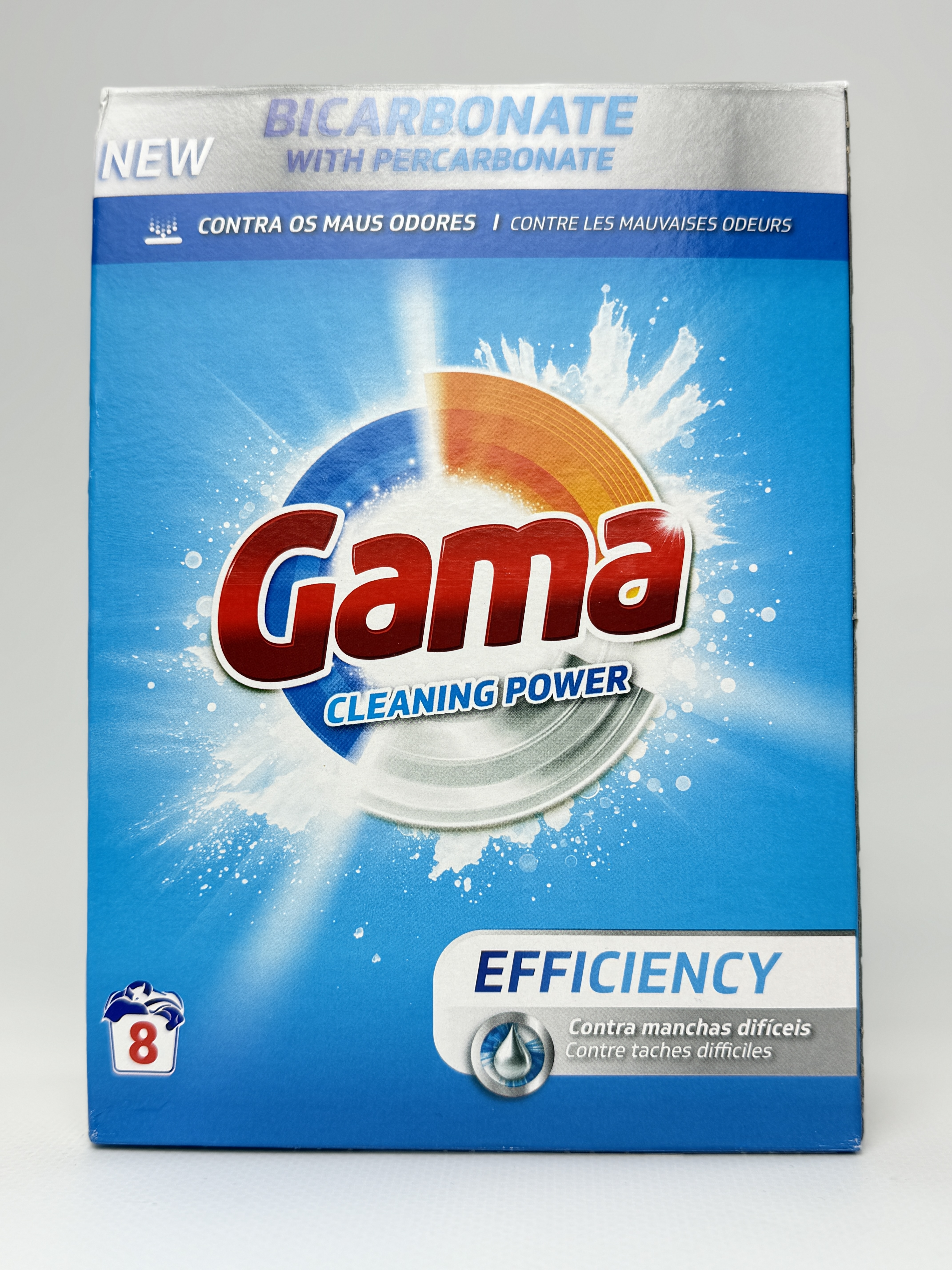 GAMA пральний порошок універ 475 г ( 8 прань) Cleaning Pawer (проти сильних забруднень) (12)