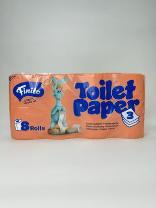 Туалетний папір FINITO 8шт (3сл) (зайчик)