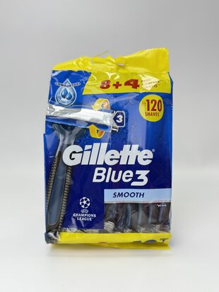 Gillette Одноразові станки для гоління Blue3 (12) Smoth
