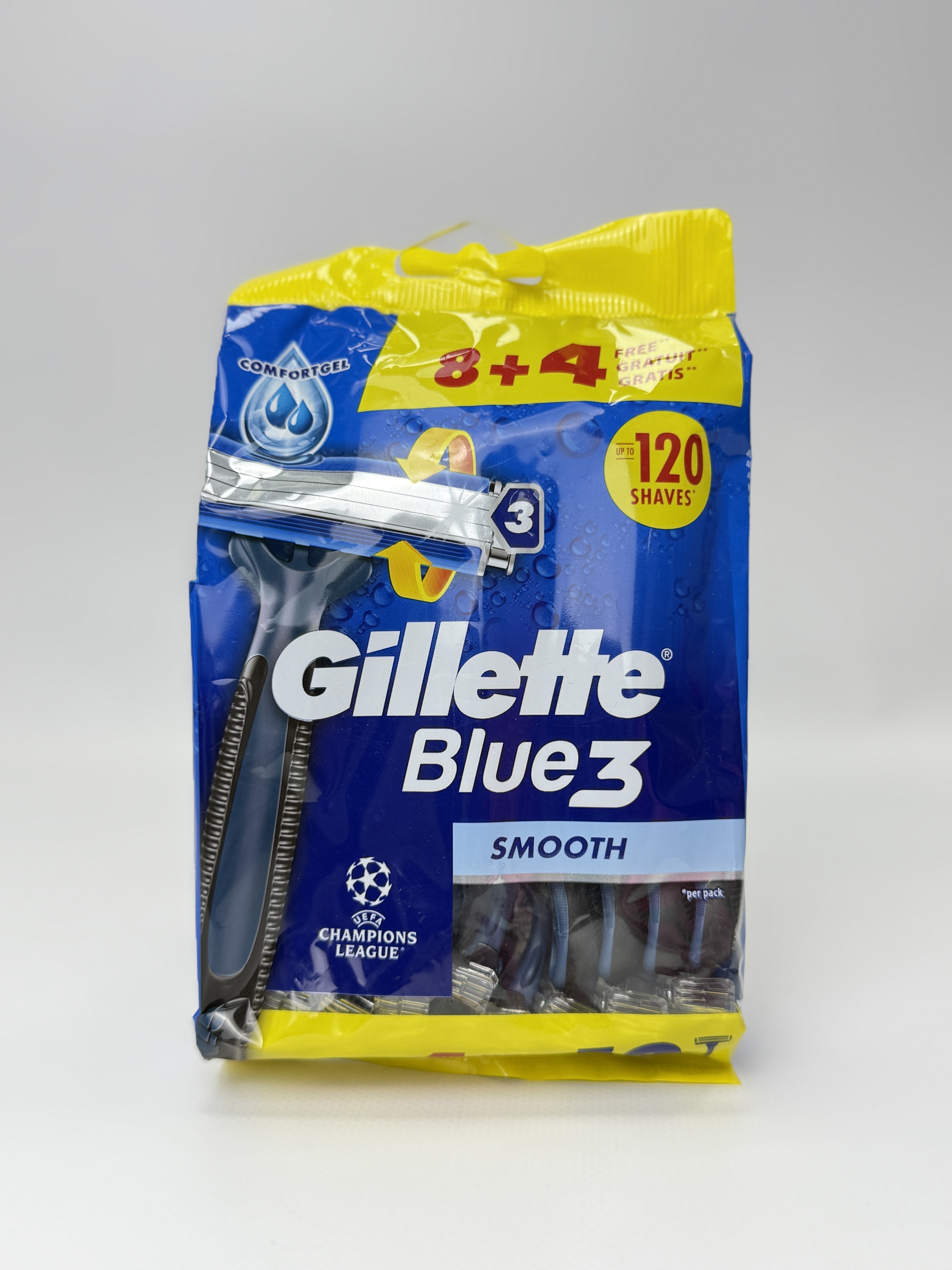 Gillette - Blue3 (12) Smoth однораз ст. чол. /20