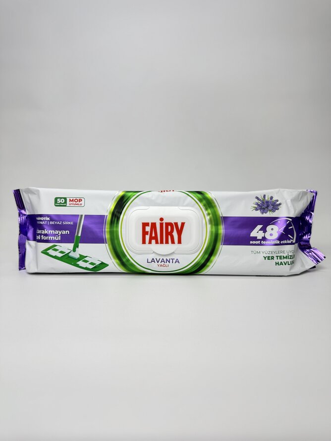 Вологі серветки д/прибир.підлоги Fairy Lavanta 50шт