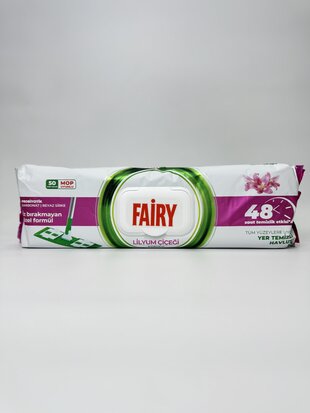 Вологі серветки д/прибир.підлоги Fairy Lilium 50шт