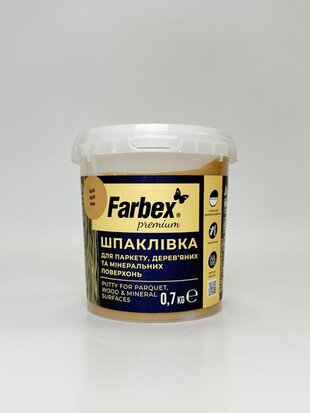 Шпаклівка для паркету. дер. та мінер. поверхням. дуб ТМ "Farbex" - 0.7 кг