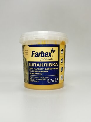 Шпаклівка для паркету. дер. та мінер. поверхням. сосна ТМ "Farbex" - 0.7 кг