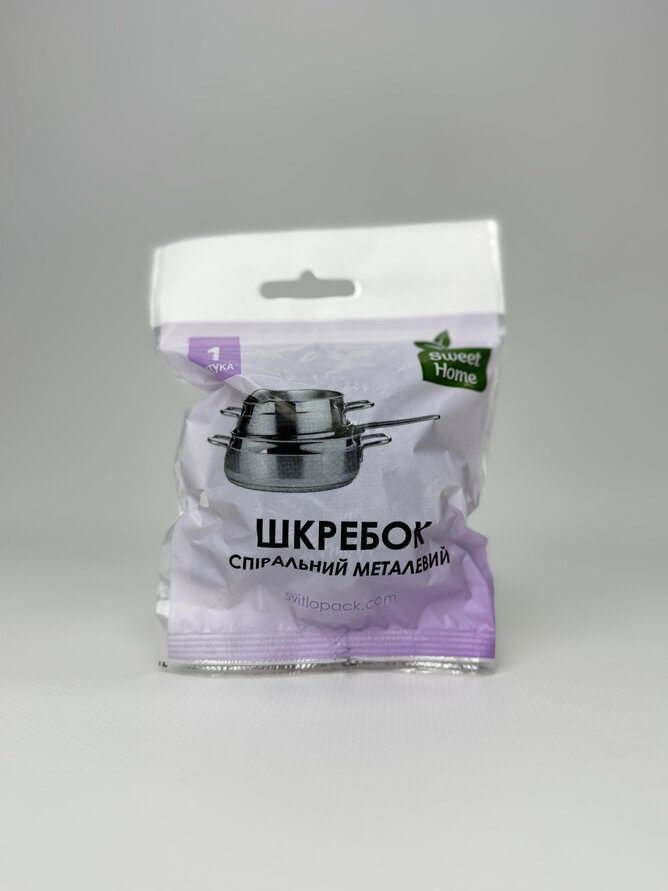 Шкребок спіральний металевий. 1шт. Sweet Home
