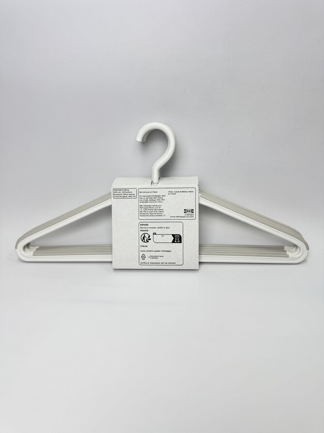 Вішаки IKEA білі 5 шт.