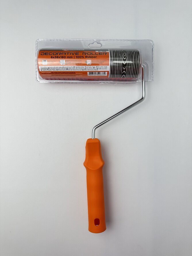 Валик структур. гумовий д/декору 6*38*180мм