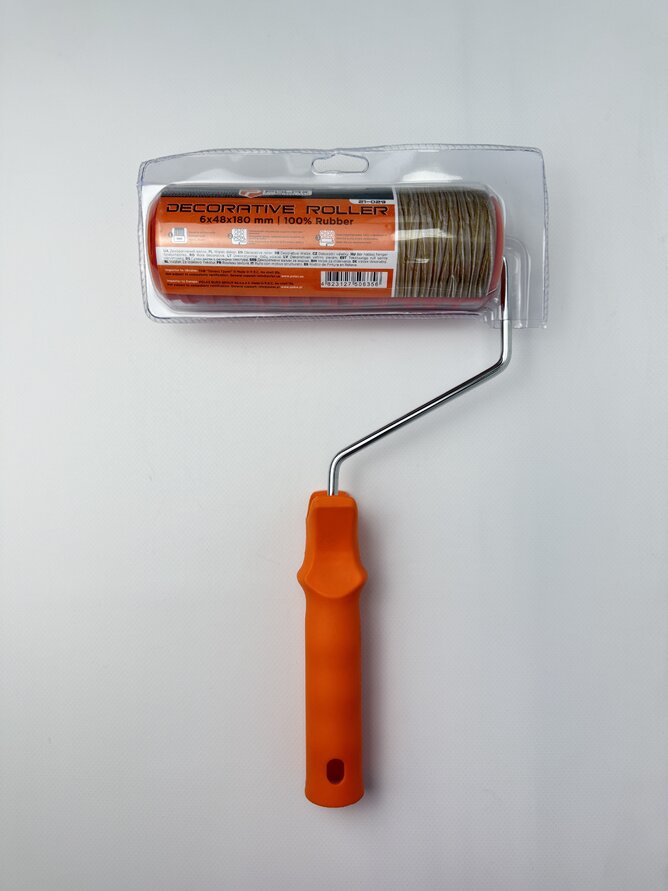 Валик структур. гумовий д/декору 6*48*180мм