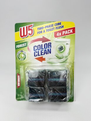 W5 - кубик для унітазу зелений 4 шт.