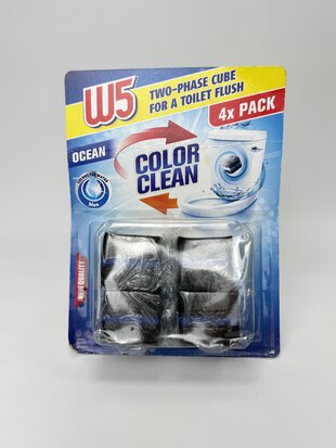 W5 - кубик для унітазу синій 4 шт.