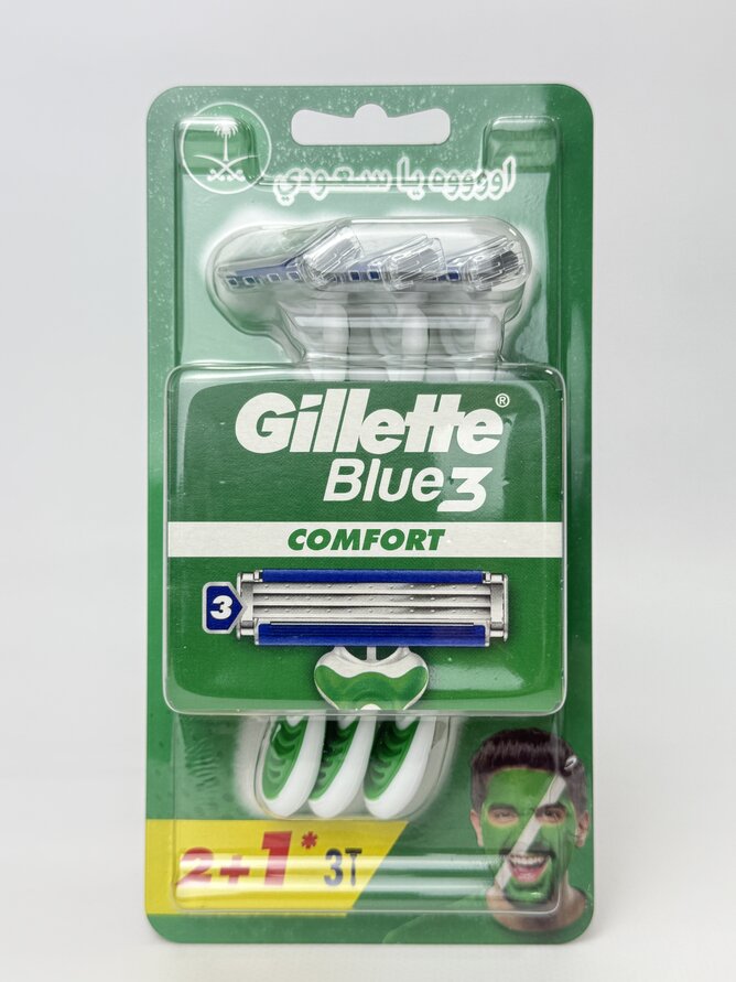 Gillette Одноразові станки для гоління Blue3. Comfort (3ст)