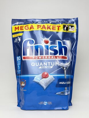 Finish Таблетки для посудомийних машин Powerball Quantum (80штук)