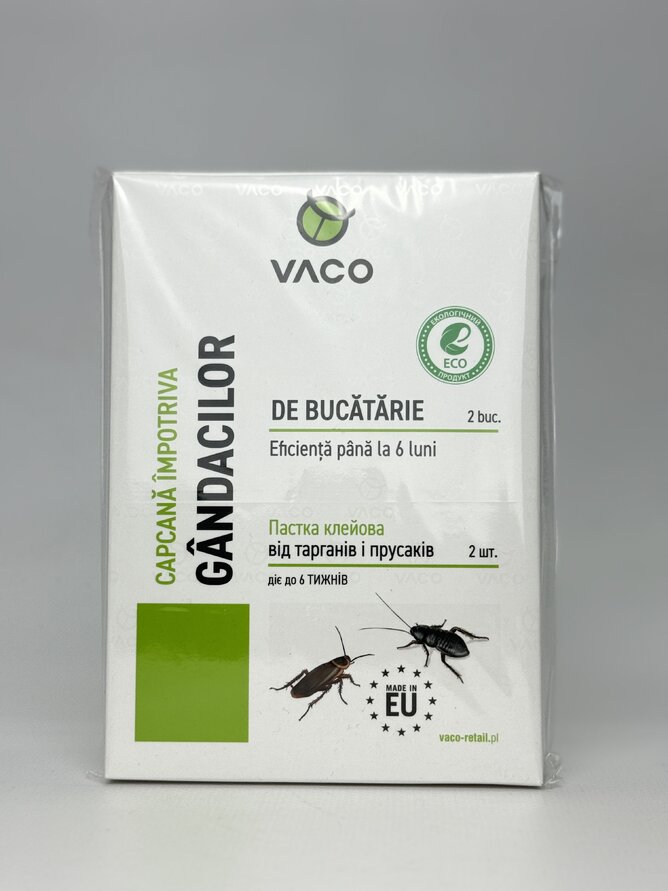 VACO ECO Пастка клейова 2шт від тарганів і прусаків