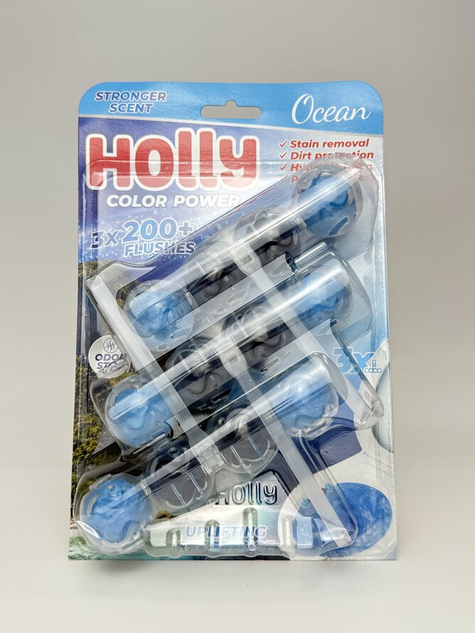 Блок в унітаз HOLLY COLOR Power 3*50g Ocean