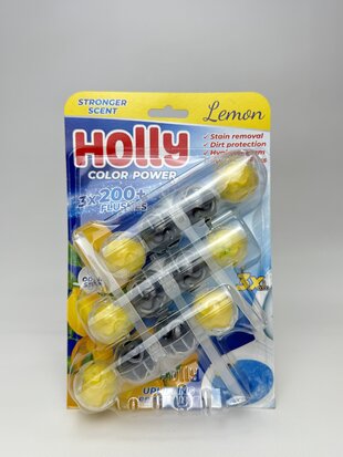 Блок в унітаз HOLLY COLOR Power 3*50g Lemon