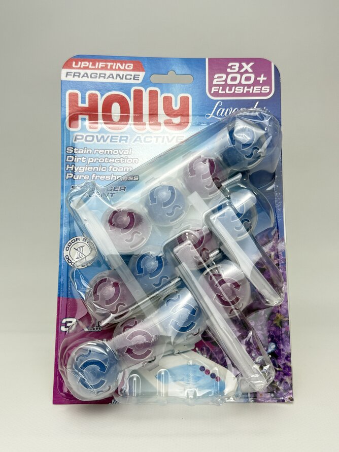 Блок в унітаз HOLLY Power Aktiv 3*50g Lavender