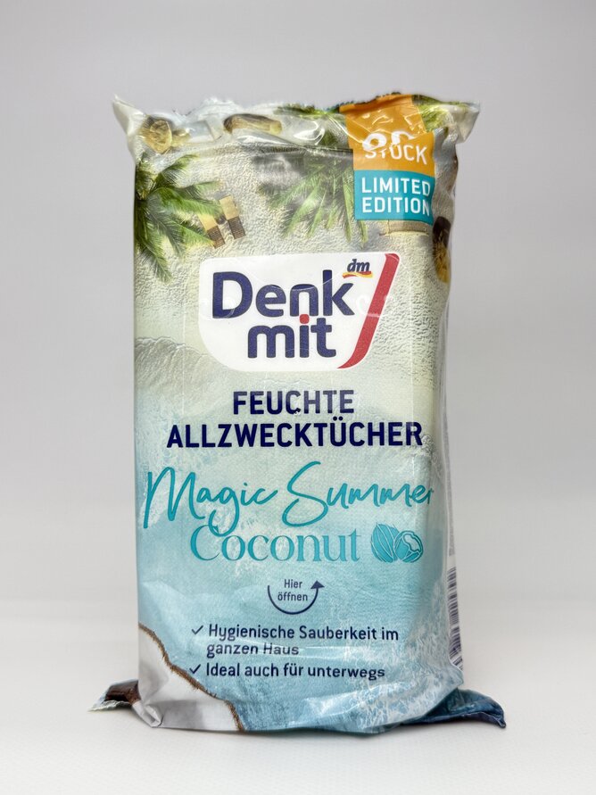 Denk Mit Серветки для прибирання Magic Summer Coconut 80 шт.