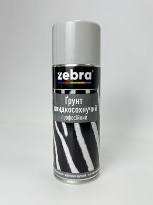 Балон грунт №16 світло-сірий 400 мл ZEBRA