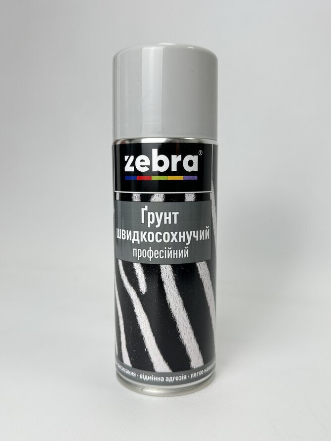 Балон грунт №16 світло-сірий 400 мл ZEBRA