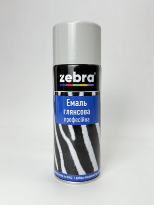 Балон фарба №138 глянсова св.-сірий 400 мл ZEBRA