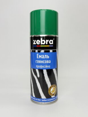 Балон фарба №186 глянсова зелений 400 мл ZEBRA