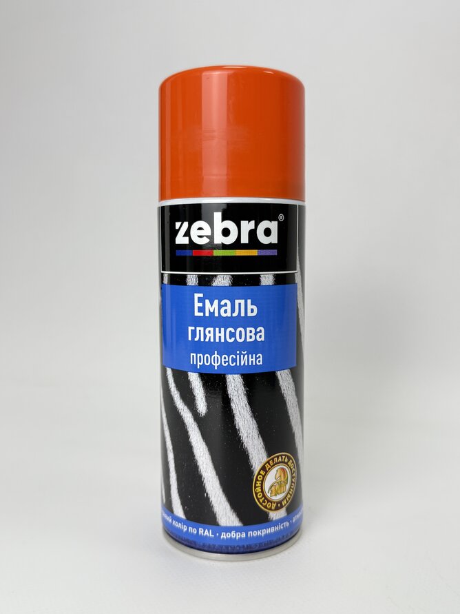 Балон фарба №293 глянсова помаранчевий 400 мл ZEBRA