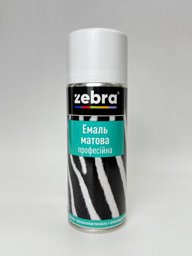 Балон фарба №197 матова білий 400 мл ZEBRA