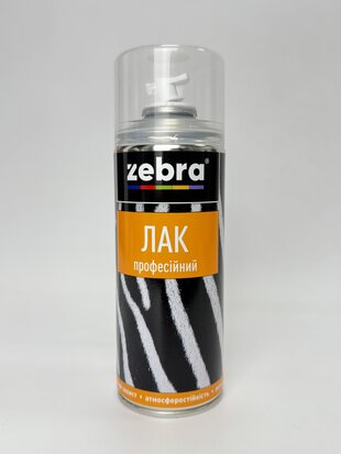 Балон лак глянсовий 400 мл ZEBRA