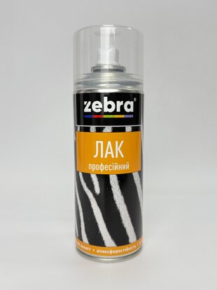 Балон лак матовий 400 мл ZEBRA