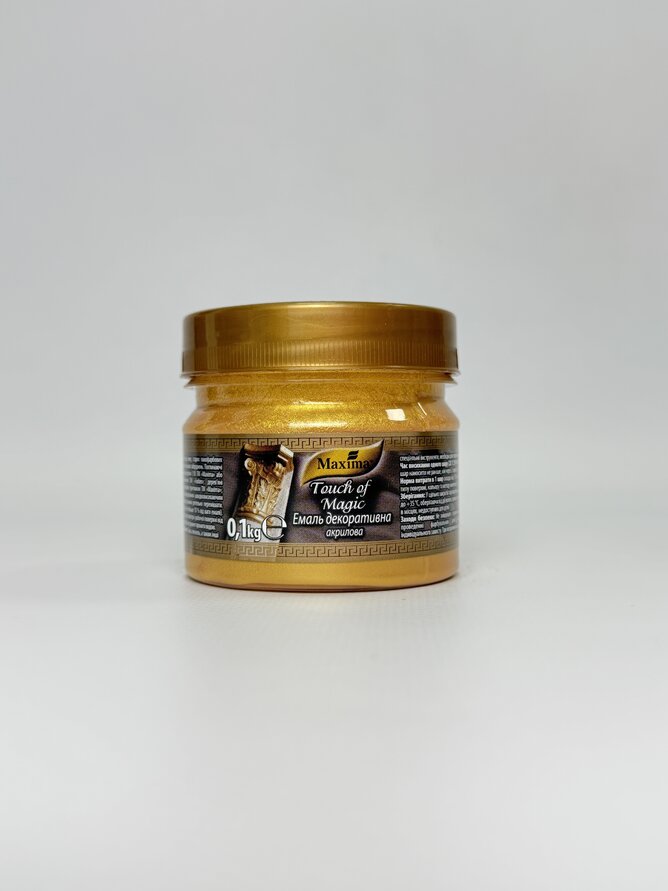 Емаль декор. акрил. золото ТМ "Maxima" 0.1 кг