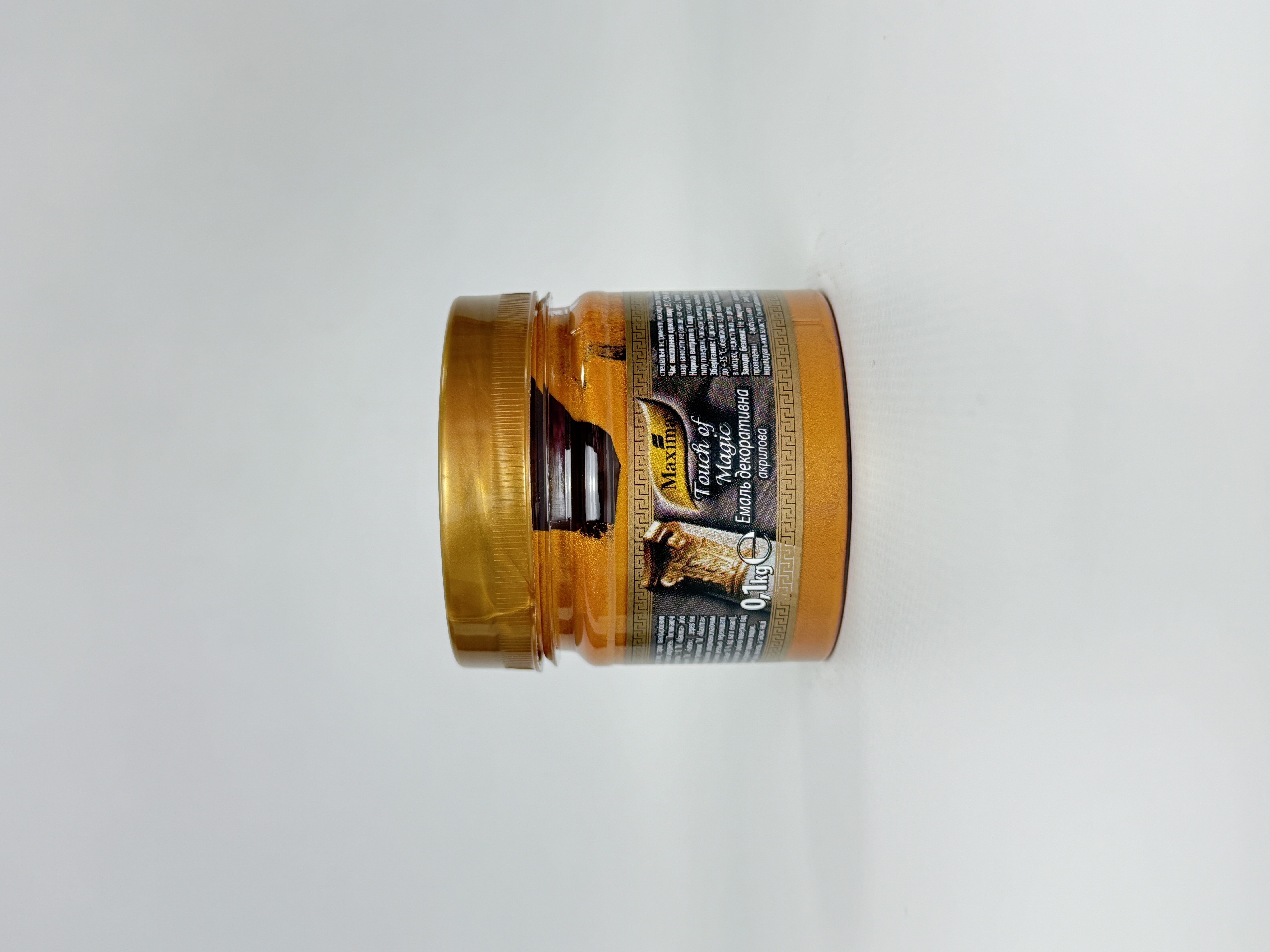 Емаль декор. акрил. червоне золото ТМ "Maxima" 0.1 кг