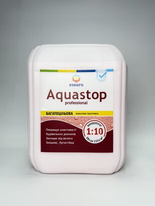 Грунтовка AquaStop-PROF 10л конц. Eskaro