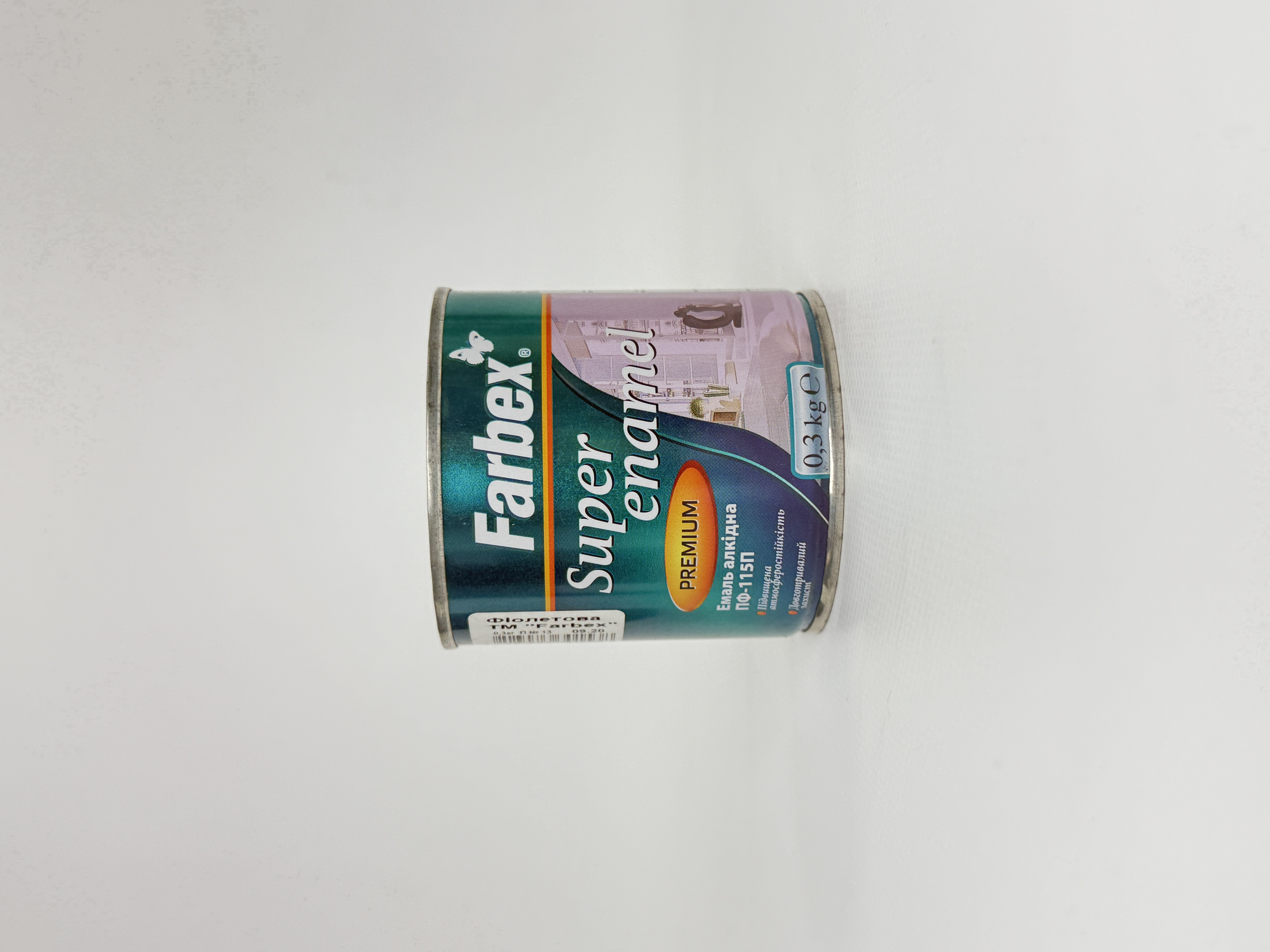 Емаль алкідна ПФ-115П. фіолетова ТМ "Farbex" 0.3 кг