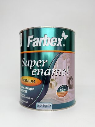 Емаль алкідна ПФ-115П. світло-смарагдова ТМ "Farbex" 2.8 кг