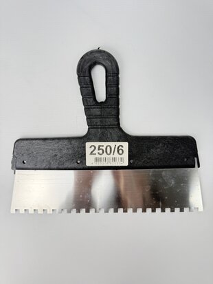 Шпатель д/клею зубчастий 6х6 250мм