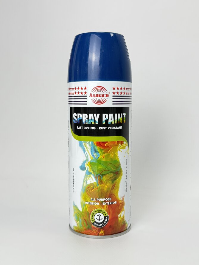 Фарба акрил. 08 ASMACO синя аер. 400мл RAL 5005