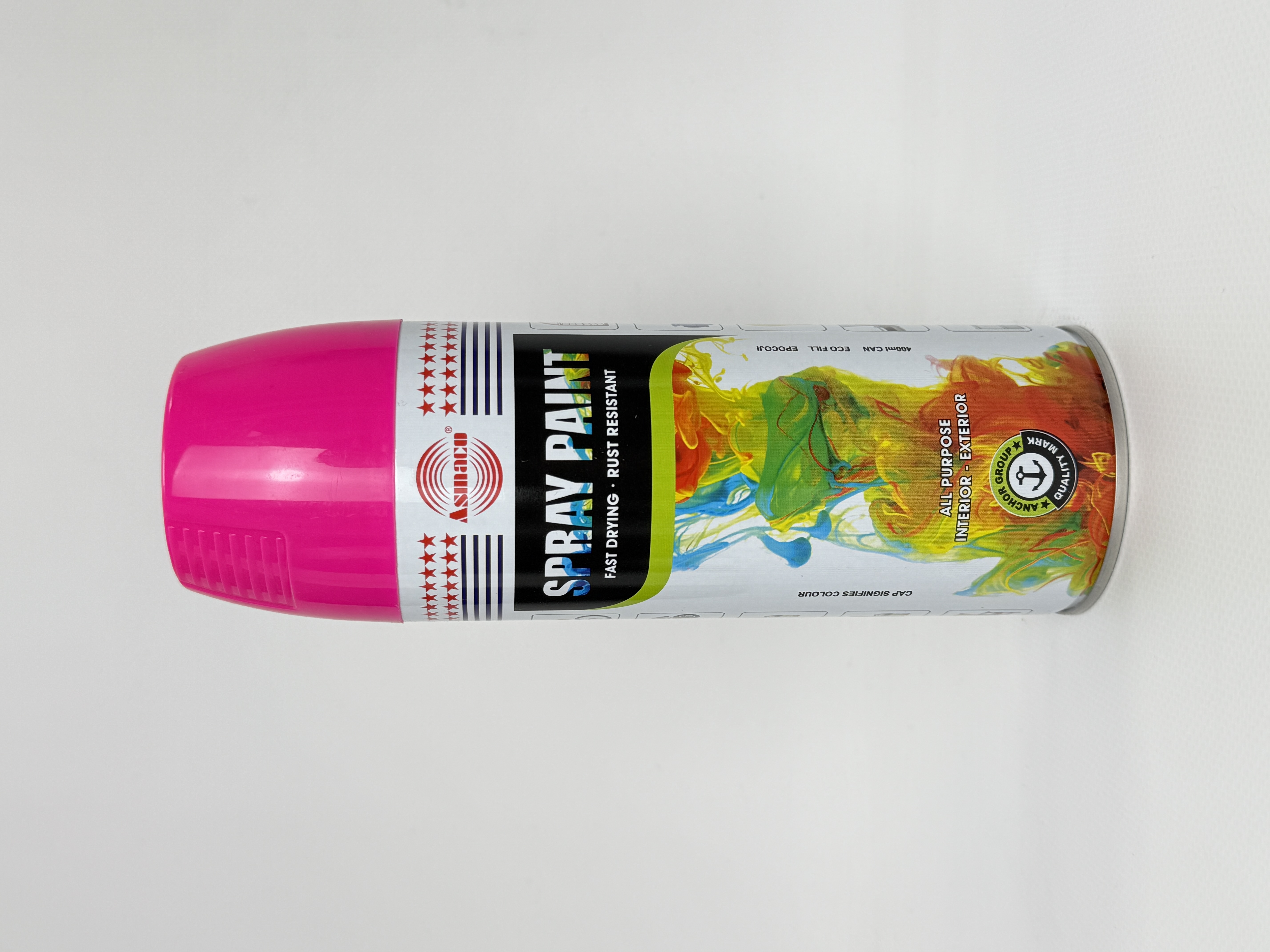 Фарба акрил. флоуресц. 14 ASMACO рожева аер. 400мл