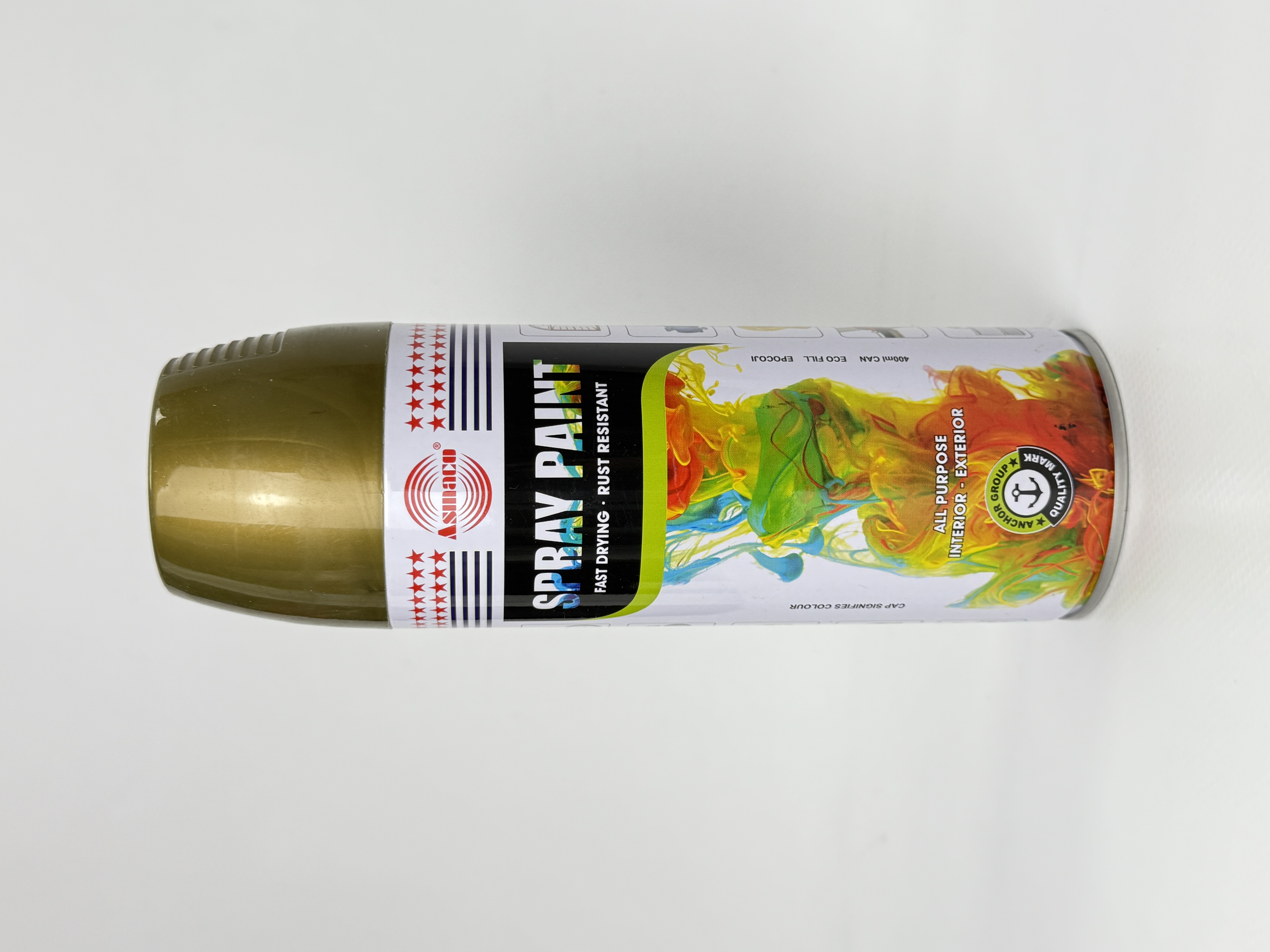 Фарба акрил. 17 ASMACO золота аер. 400мл