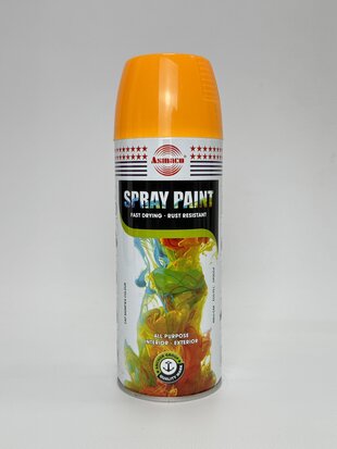 Фарба акрил. флоуресц. 24 ASMACO оранжево-жовта аер. 400мл RAL 2007