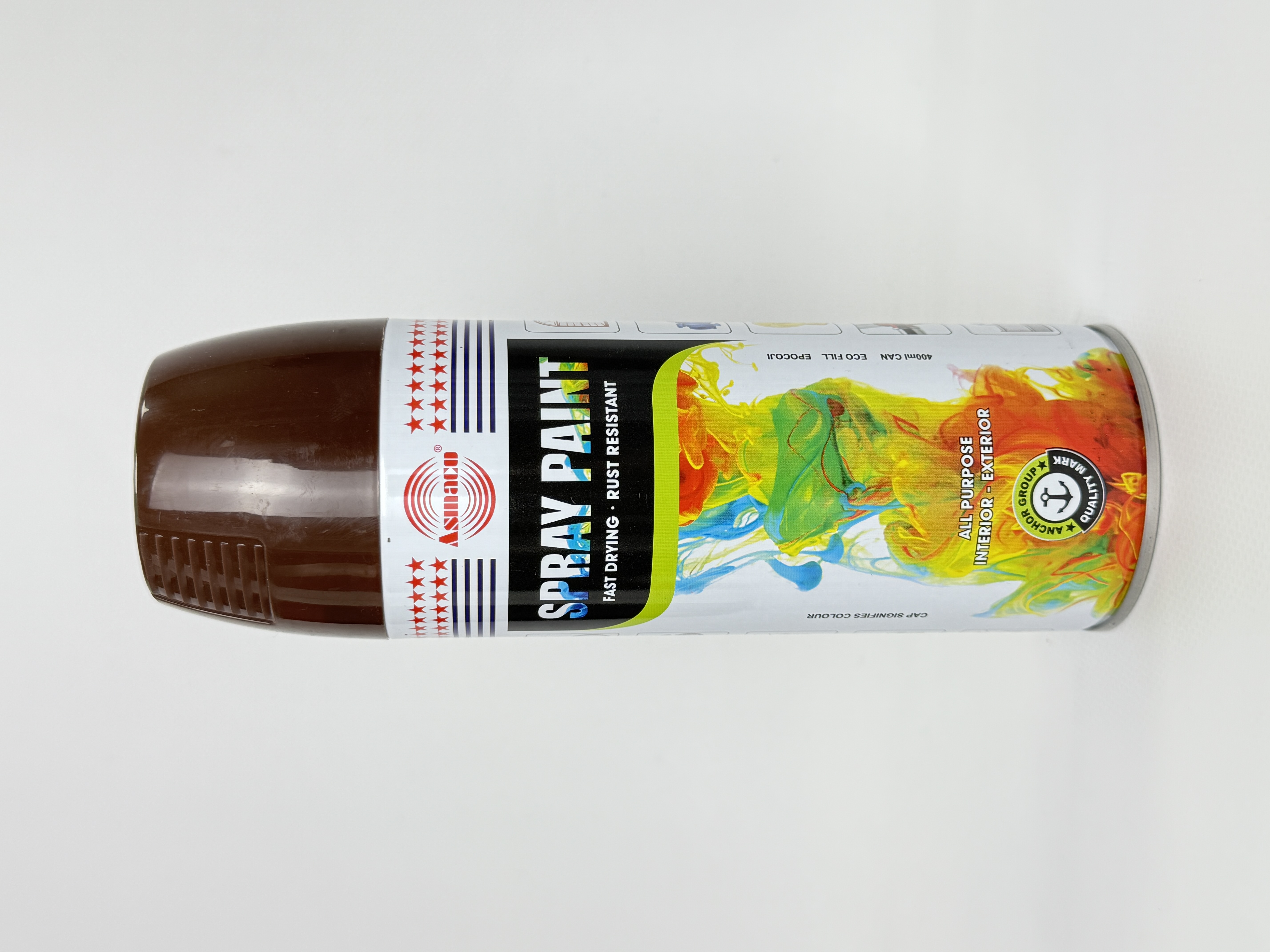 Фарба акрил. 26 ASMACO коричнева аер. 400мл RAL 8011